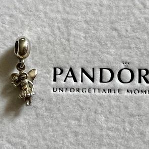 Pandora 14kt gold/silver fairy charm for bracelet